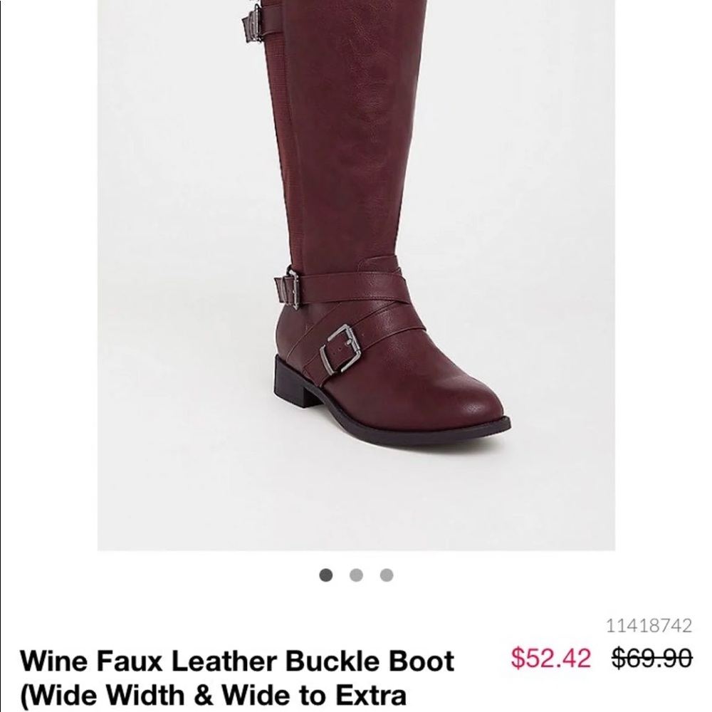 NWOT Torrid brown boots 7W